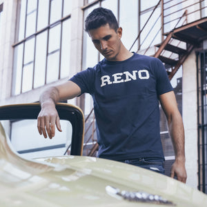 Camiseta hombre Reno full navy / white