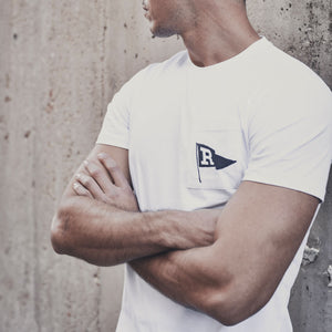 Camiseta hombre Reno flag white / navy