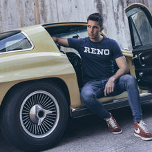 Cargar imagen en el visor de la galería, Camiseta hombre Reno full navy / white