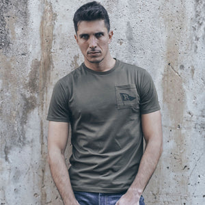 Camiseta hombre Reno flag green / black